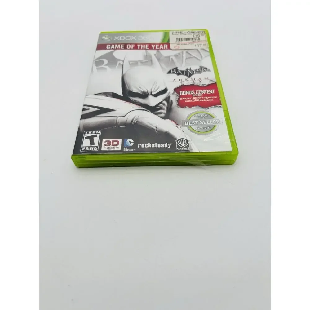 Batman: Arkham City Game of the Year Edition ( Xbox 360, 2012) No Manual Works